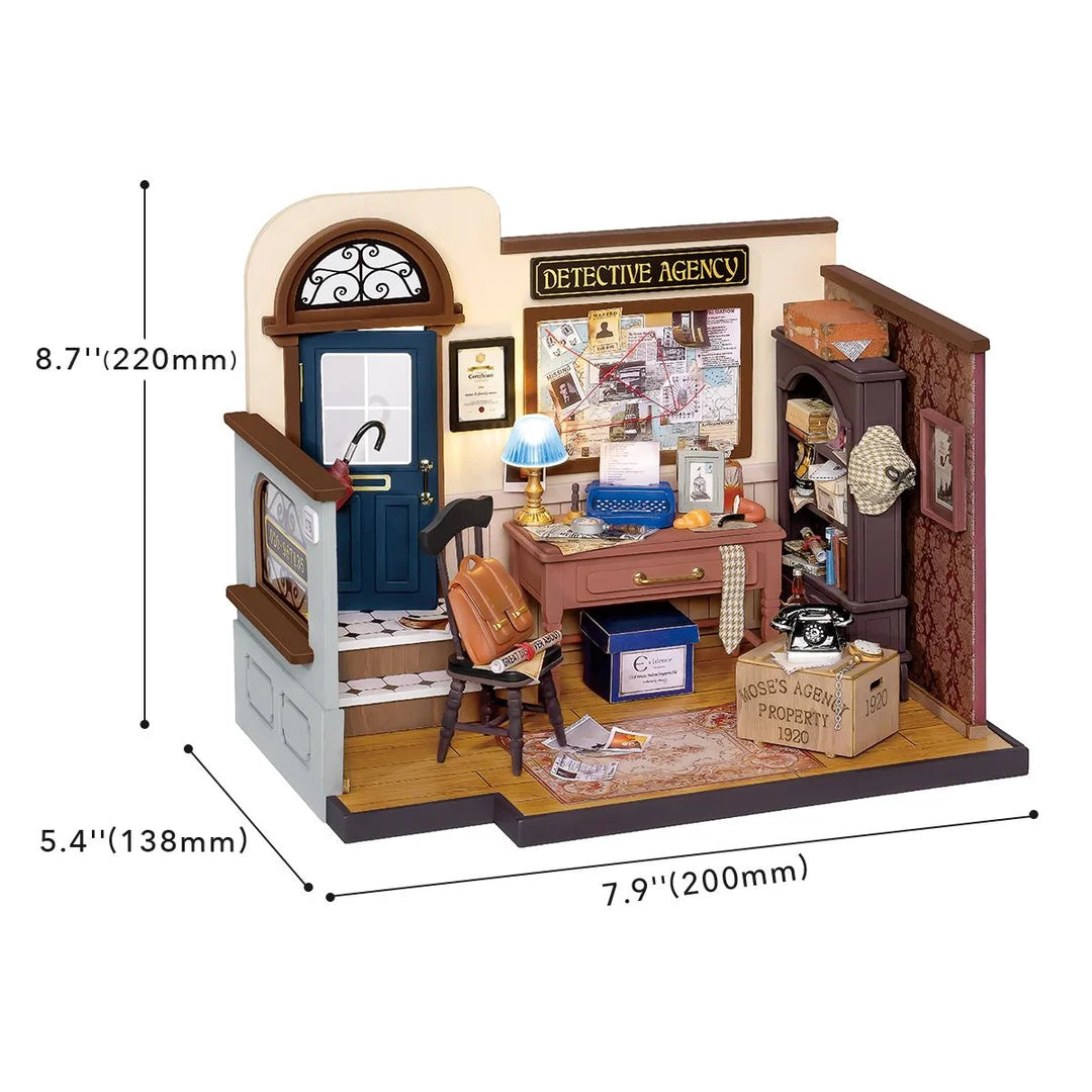 Mose's Detective Agency DIY Miniature Dollhouse