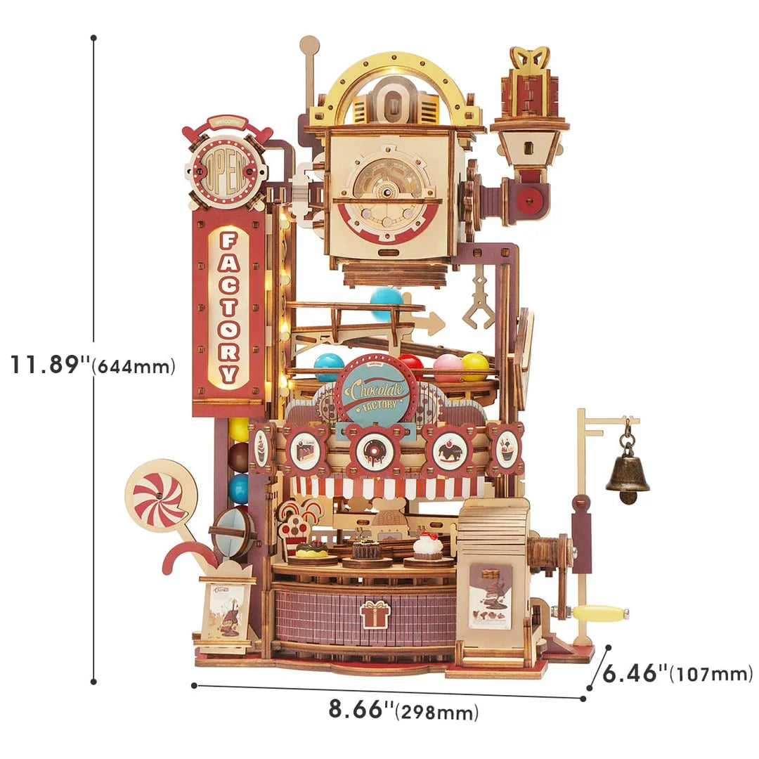 Chocolate Factory Marble Run 3D Wooden Puzzle