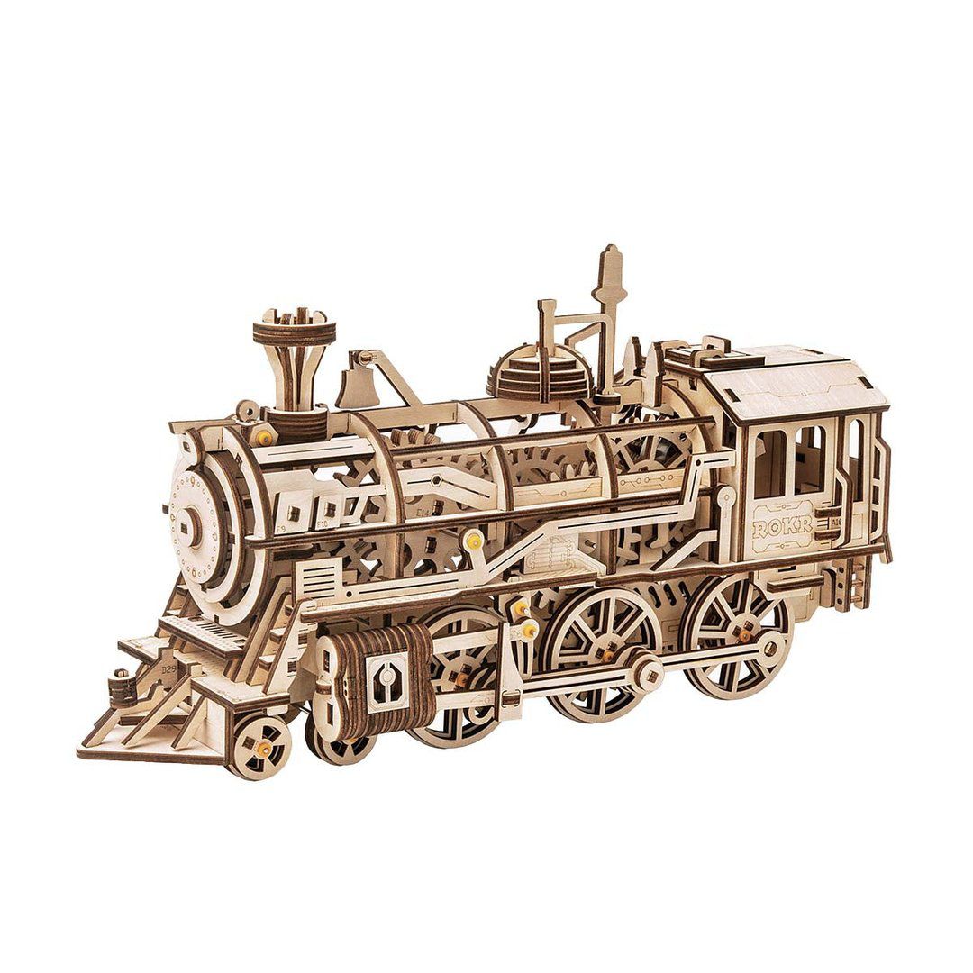 Locomotive Mechanical Gears 3D Wooden Puzzle