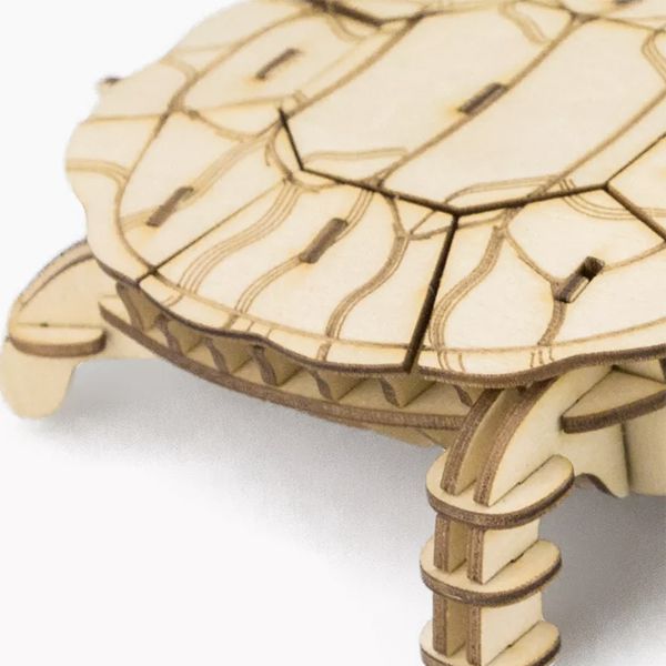 Turtle Animal Modern 3D Wooden Puzzle