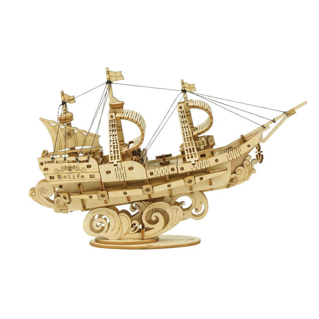 Sailling Ship Model 3D Wooden Puzzle