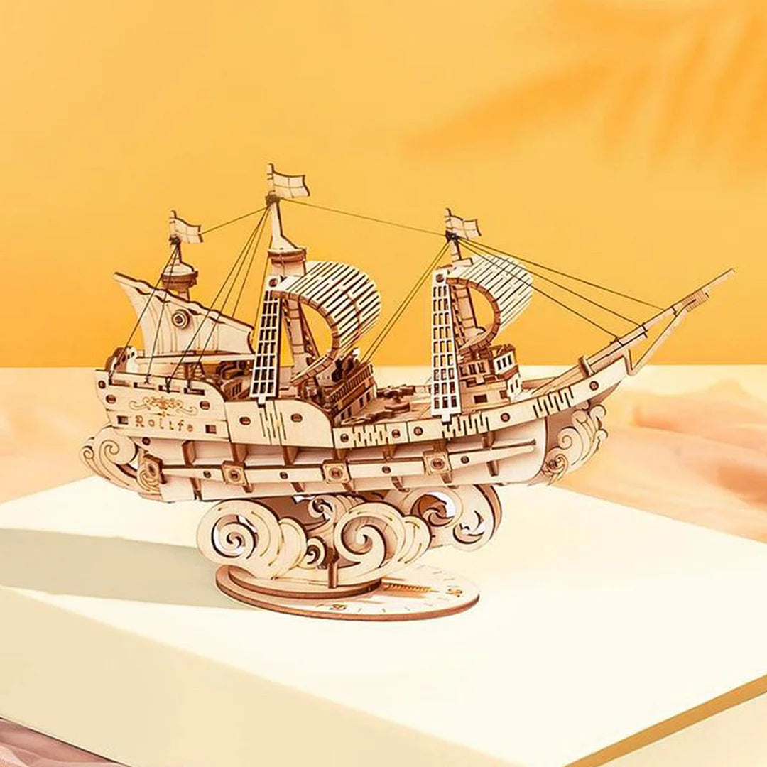 Sailling Ship Model 3D Wooden Puzzle