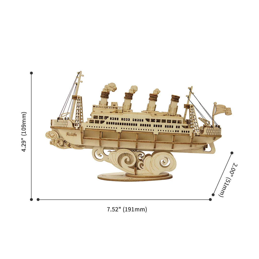 Cruise Ship Modern 3D Wooden Puzzle