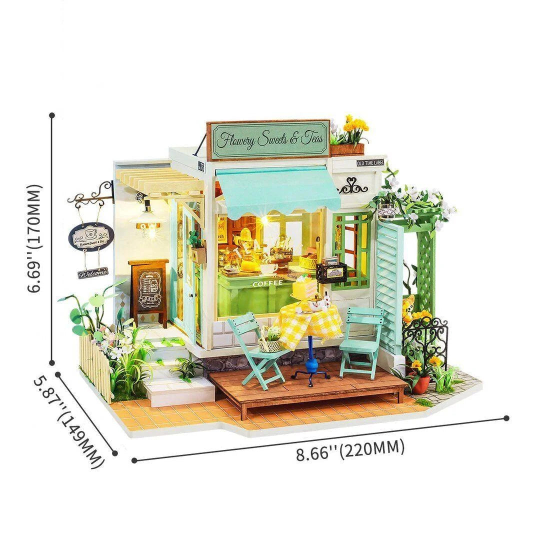 Flowery Sweets & Teas DIY Miniature Dollhouse