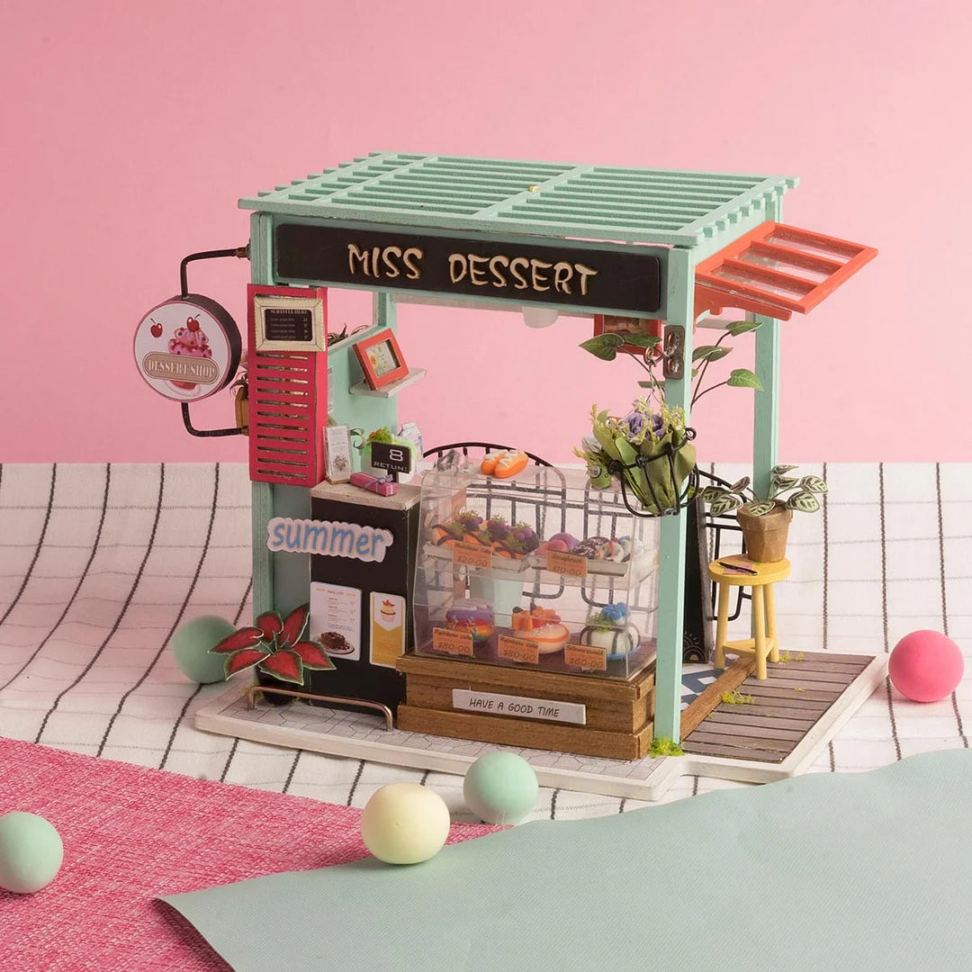 Dessert Shop DIY Miniature Sweets Station Dollhouse