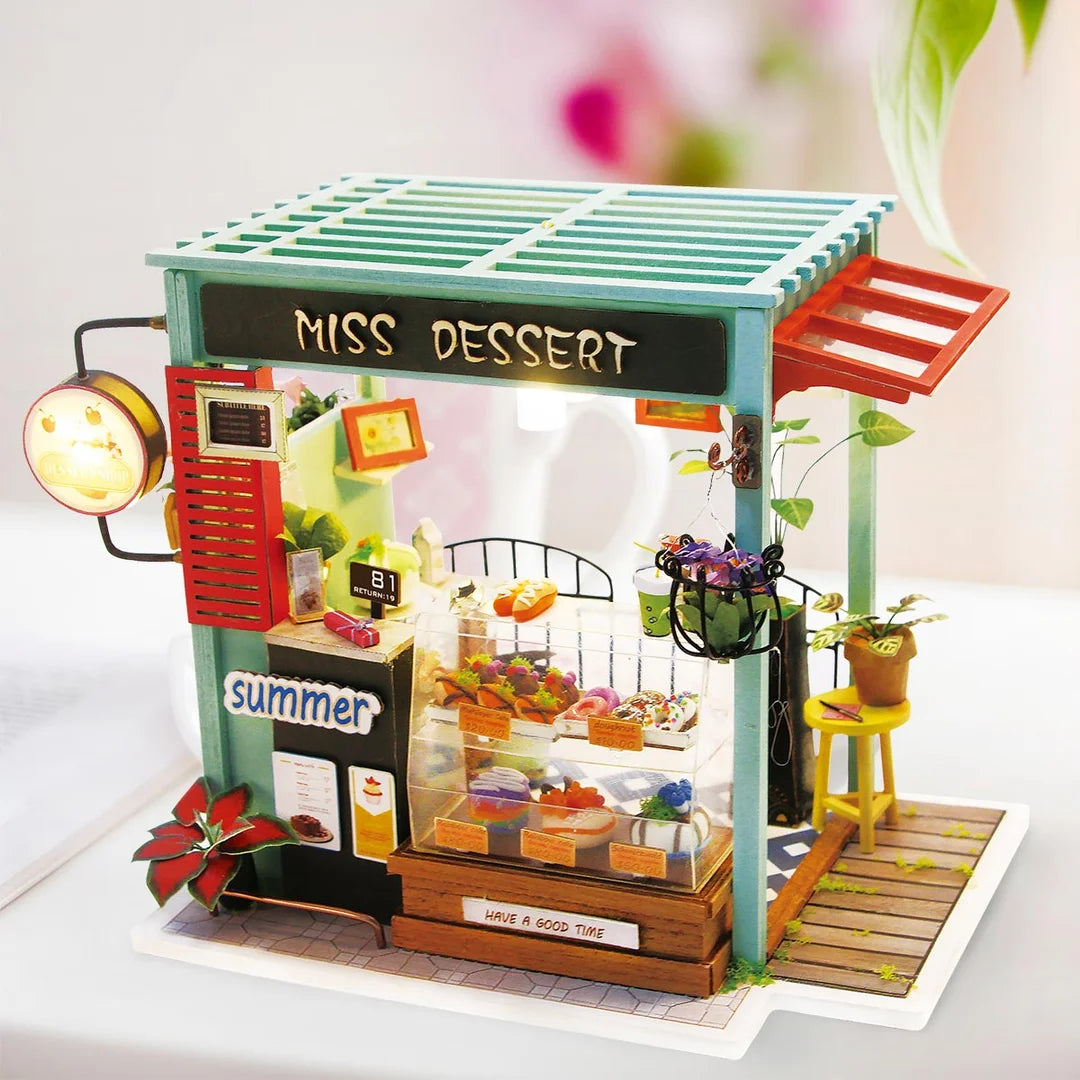 Dessert Shop DIY Miniature Sweets Station Dollhouse