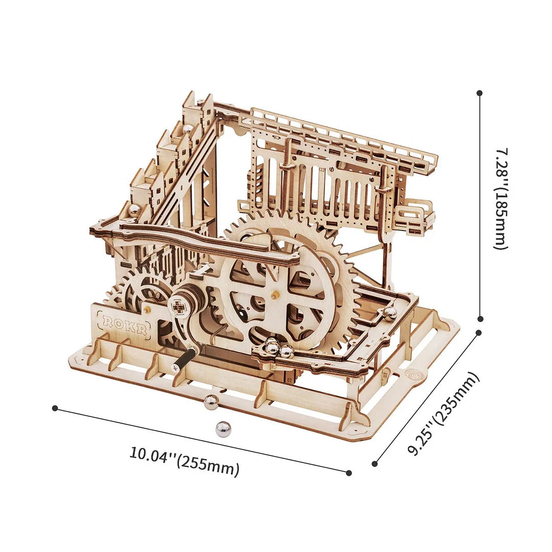 Marble Squad Trapdoors DIY Marble Run 3D Wooden Puzzle Kit