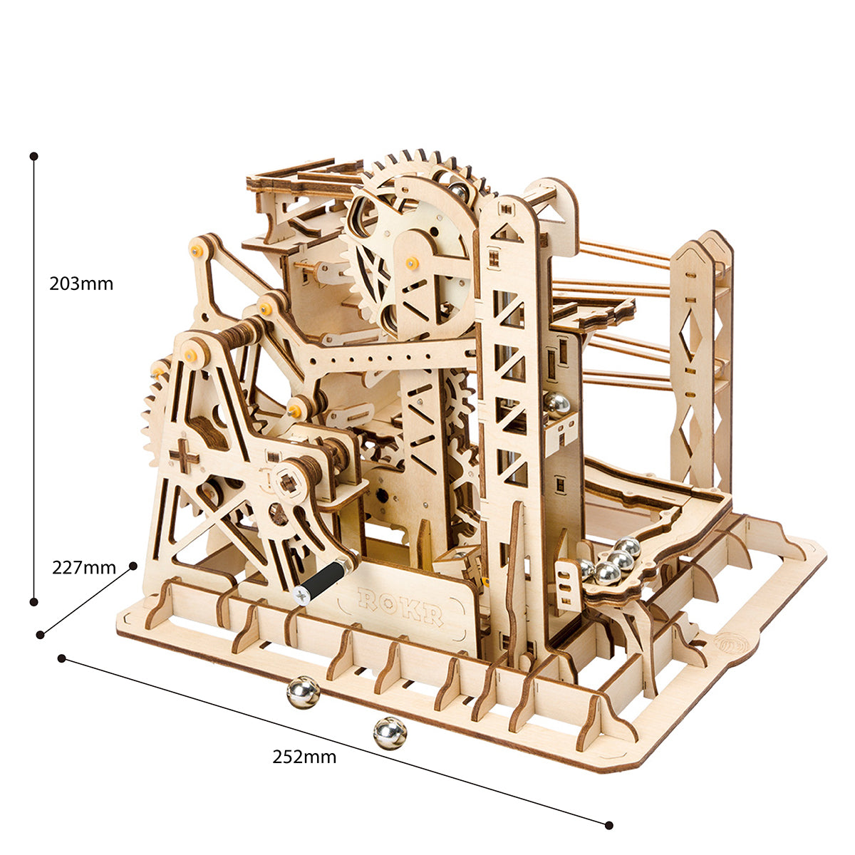 Marble Explorer Swingback Wall Marble Run 3D Wooden Puzzle Kit