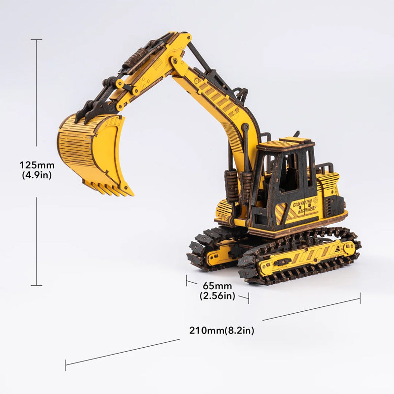 Robotime Excavator Engineering Vehicle 3D Wooden Puzzle