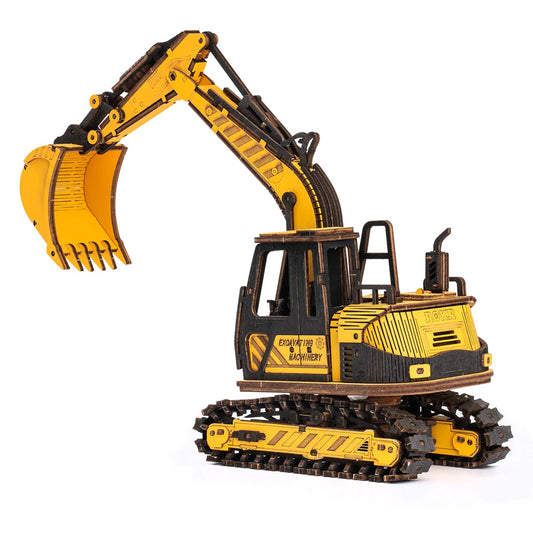 Robotime Excavator Engineering Vehicle 3D Wooden Puzzle